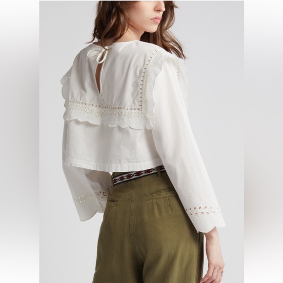 TREASURE & BOND Cutwork Yoke Crop
Cotton Blouse Ivory XL NWT Nordstrom SOLD OUT - Picture 6 of 16
